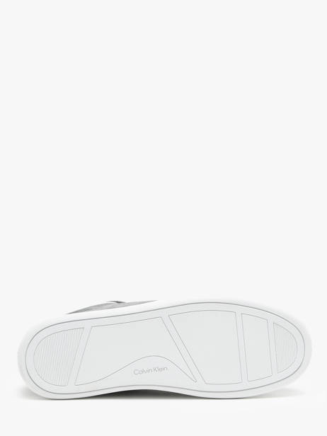 Sneakers Uit Leder Calvin klein jeans Grijs women 24360IW ander zicht 5