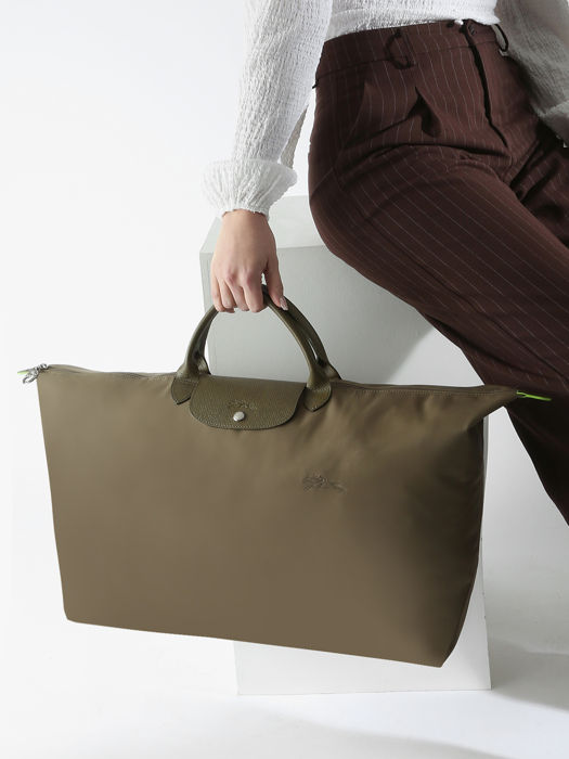 Longchamp Le pliage green Reistassen Groen