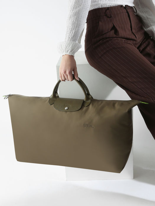 Longchamp Le pliage green Reistassen Groen