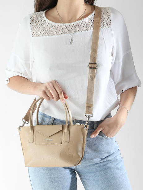 Cross Body Tas Maya Leder Lancaster Goud maya 88 ander zicht 1