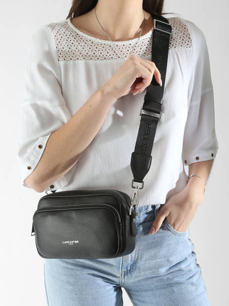 Cross Body Tas Milano Ana Leder Lancaster Zwart milano ana 62 ander zicht 1