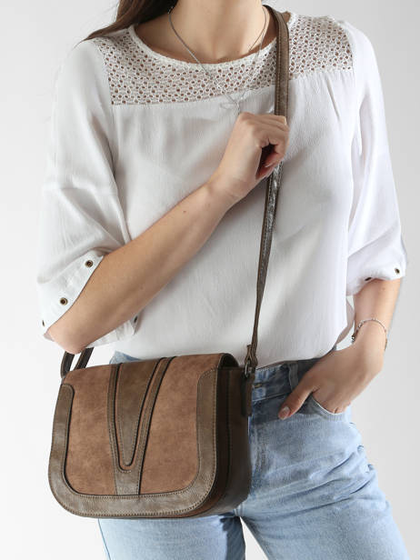 Cross Body Tas Winter Velvet Miniprix Beige winter velvet 3664 ander zicht 1