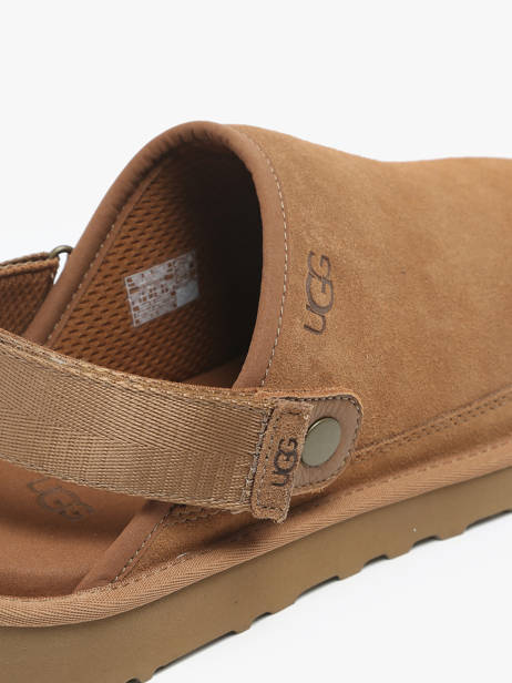 Slippers Goldencoast Clog Uit Leder Ugg Bruin men 1166915 ander zicht 2