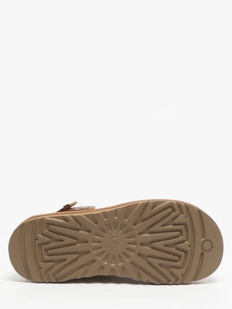 Slippers Goldencoast Clog Uit Leder Ugg Bruin men 1166915 ander zicht 4