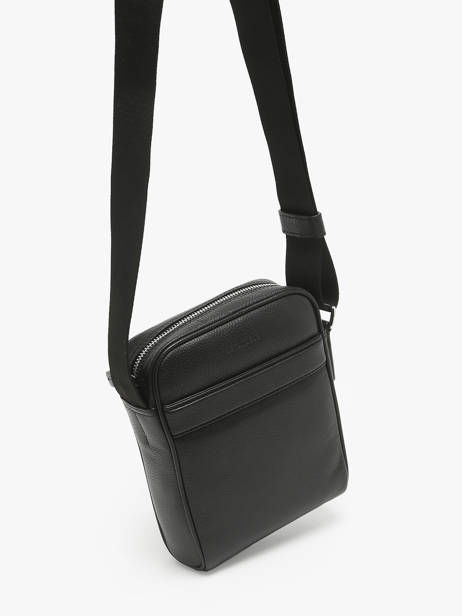 Cross Body Tas Le tanneur Zwart charles TCHA2200 ander zicht 2