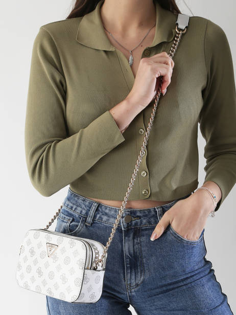 Cross Body Tas Noelle Polyurethaan Guess Wit noelle PG787914 ander zicht 1