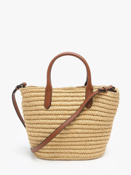 Handstas S Brie Raffia En Leder Lauren ralph lauren Beige brie 31962120 ander zicht 4