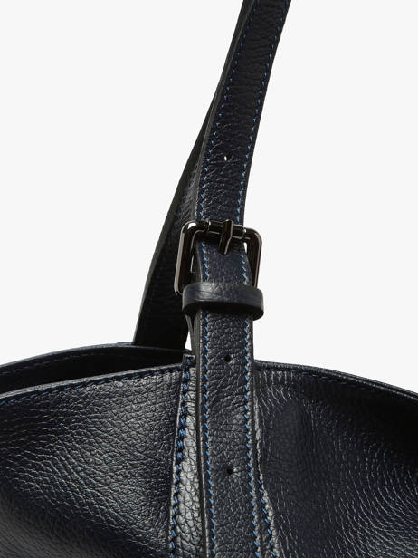 Handtas Caviar Leder Milano Blauw caviar CA24066 ander zicht 2