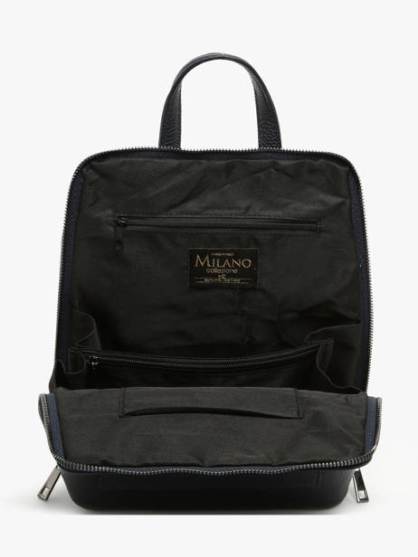 Rugzak /schoudertas Milano Blauw caviar CA240615 ander zicht 3