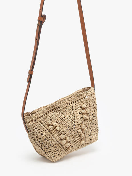 Cross Body Tas Raphia Raphia Gerard darel Beige raphia DBS89454 ander zicht 2