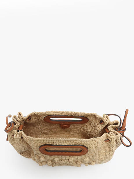 Cross Body Tas Raphia Raphia Gerard darel Beige raphia DBS08454 ander zicht 3