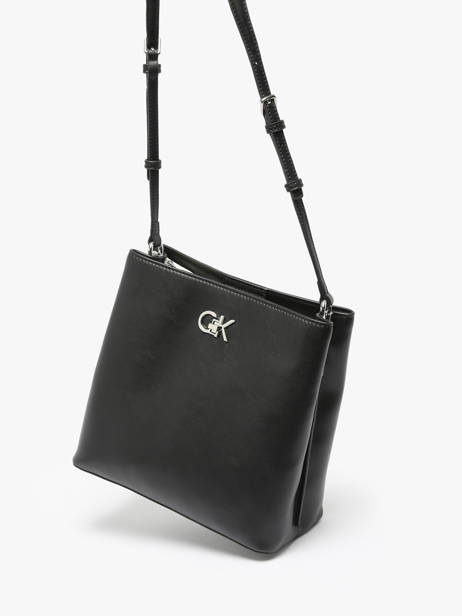 Cross Body Tas Ck Convertible Gerecycleerd Polyester Calvin klein jeans Zwart ck convertible K612803 ander zicht 2
