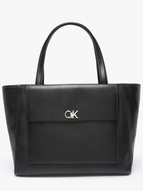 Schoudertas Ck Medium Gerecycleerd Polyester Calvin klein jeans Zwart ck medium K612811