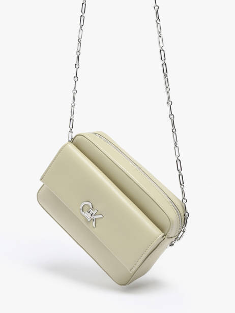 Cross Body Tas Ck Pocket Gerecycleerd Polyester Calvin klein jeans Groen ck pocket K613089 ander zicht 2