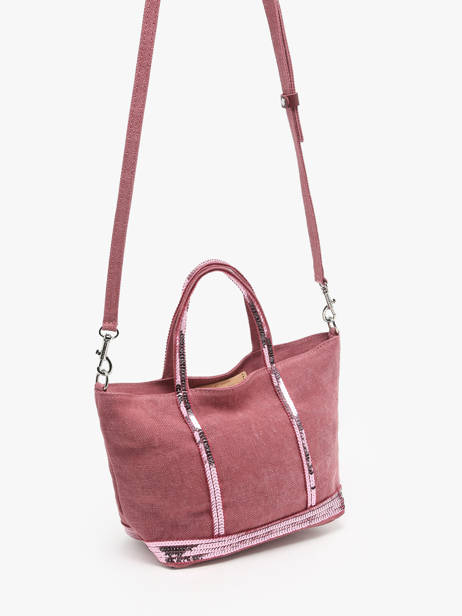 Cross Body Tas Baby Cabas Linnen Vanessa bruno Roze cabas lin 31V40410 ander zicht 2
