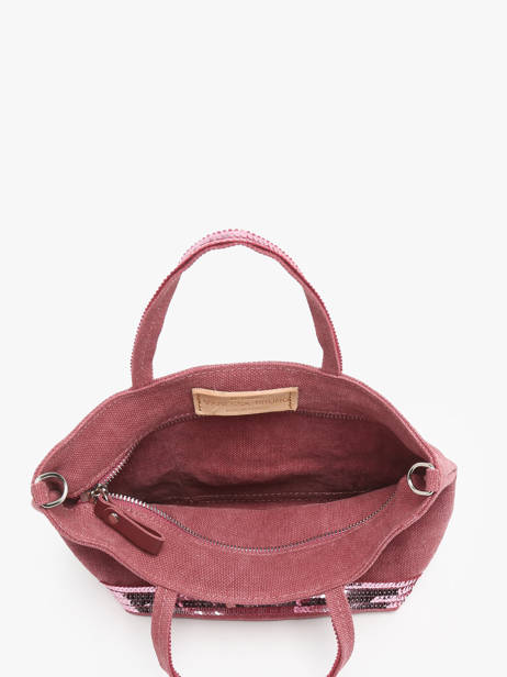 Cross Body Tas Baby Cabas Linnen Vanessa bruno Roze cabas lin 31V40410 ander zicht 3