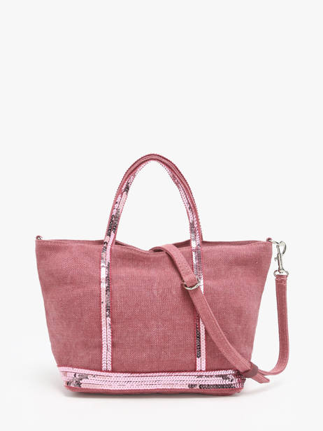 Cross Body Tas Baby Cabas Linnen Vanessa bruno Roze cabas lin 31V40410 ander zicht 4