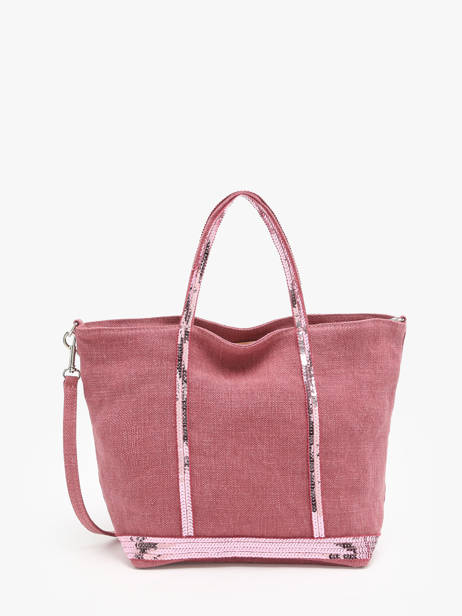 Handtas Cabas Linnen En Pailletten Vanessa bruno Roze cabas lin 31V40435