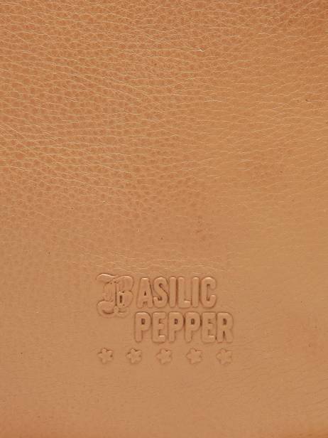 Portemonnee Leder Basilic pepper Bruin cow BCOW99 ander zicht 3