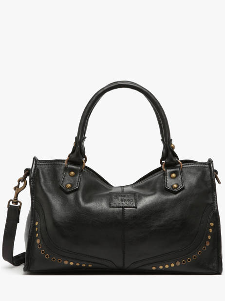 Handtassen Glam Eyelet Leder Basilic pepper Zwart glam eyelet BGLE22