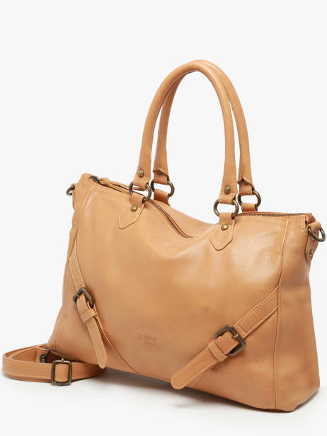 Schoudertas Strappy Leder Basilic pepper Bruin strappy BSTR03 ander zicht 2