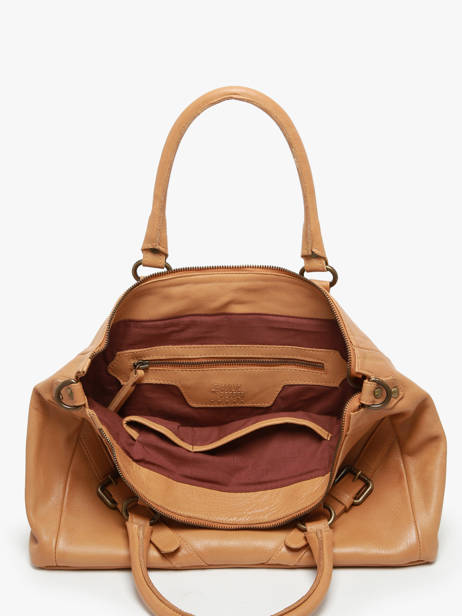 Schoudertas Strappy Leder Basilic pepper Bruin strappy BSTR03 ander zicht 3