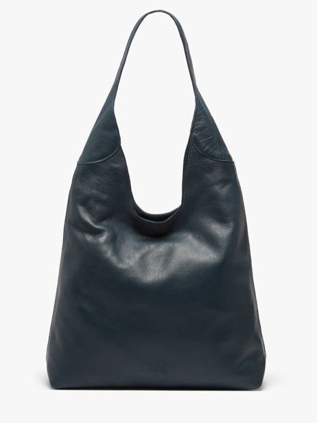 Schoudertas Cow Leder Basilic pepper Blauw cow BCOW2L