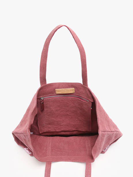 Handtas L Le Cabas Linnen Pailletten Vanessa bruno Roze cabas lin 31V40315 ander zicht 3