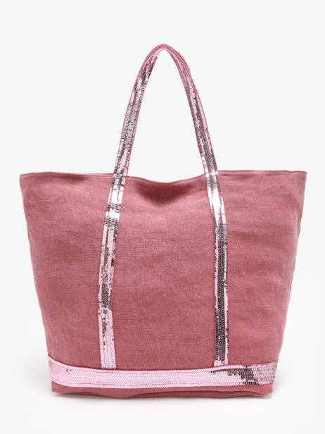 Schoudertas Met Rits L Le Cabas Linnen Vanessa bruno Roze cabas lin 31V40409