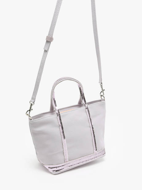 Cross Body Tas Baby Cabas Pailletten Vanessa bruno Violet cabas 1V40410 ander zicht 2