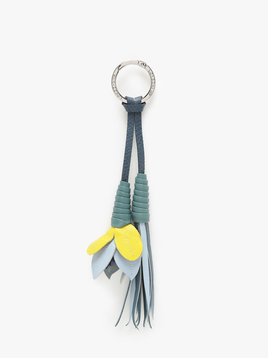 Longchamp Porte-clés grigri fleurs Sleutelhanger Blauw