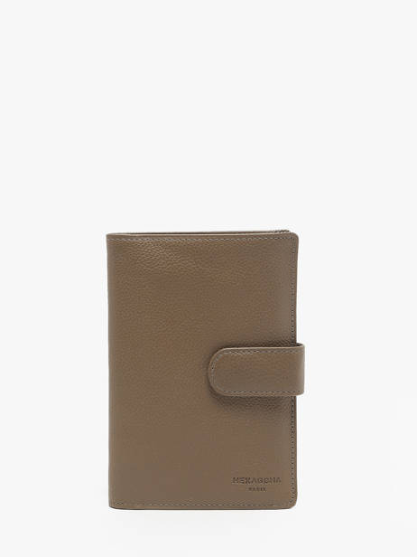 Portefeuille Leder Hexagona Bruin confort 467282