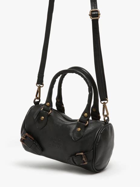 Cross Body Tas Strappy Leder Basilic pepper Zwart strappy BSTR01 ander zicht 3