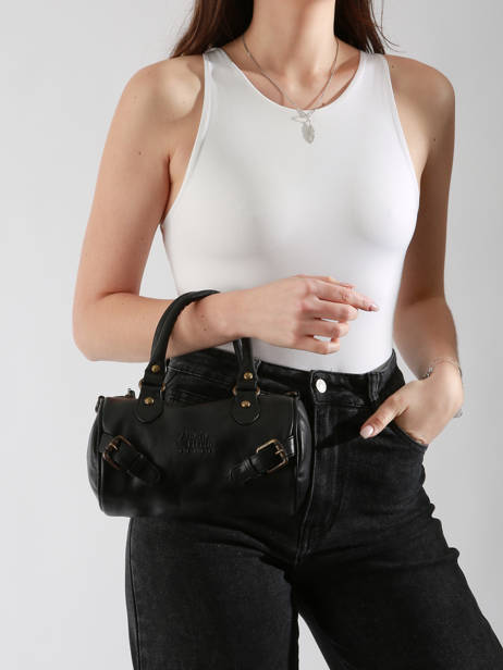 Cross Body Tas Strappy Leder Basilic pepper Zwart strappy BSTR01 ander zicht 1