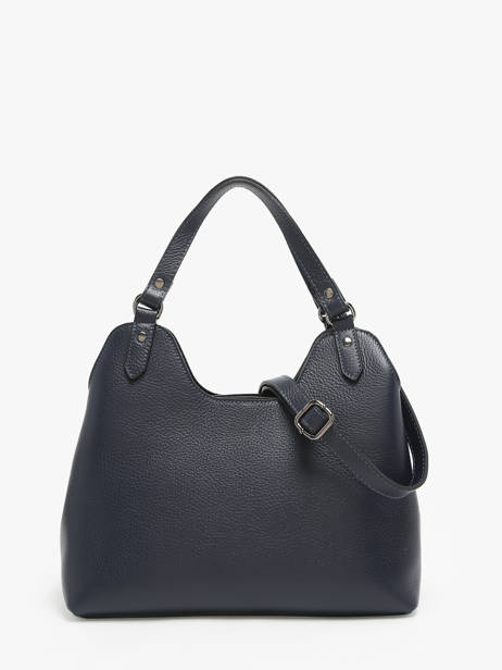 Handtas Caviar Leder Milano Blauw caviar CA24067 ander zicht 4