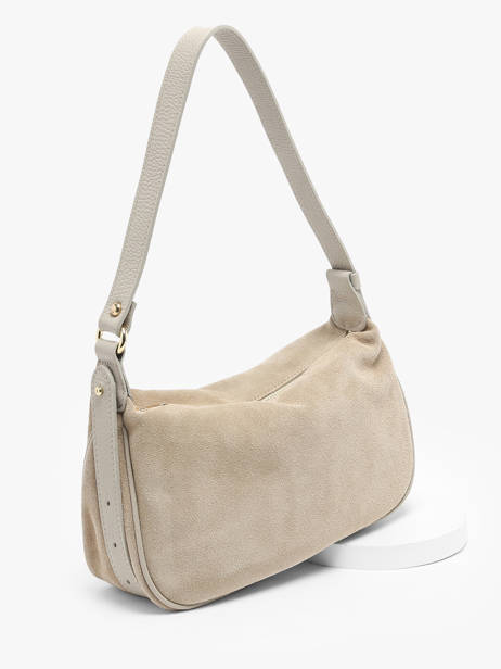 Schoudertas /cross Body Velvet Caviar Leder Milano Beige velvet caviar VC24113 ander zicht 2