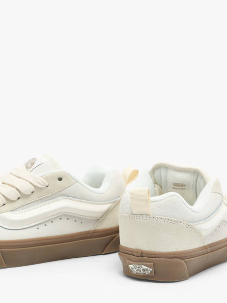 Sneakers Knu Skool Uit Leder Vans Beige unisex 9QCDBS ander zicht 3