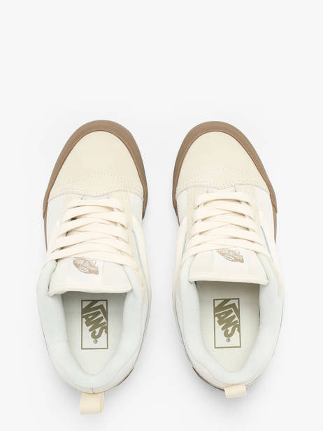 Sneakers Knu Skool Uit Leder Vans Beige unisex 9QCDBS ander zicht 4