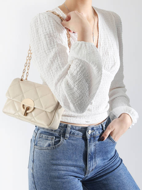 Cross Body Tas M Moon Leder Vanessa bruno Geel moon 84V40533 ander zicht 1