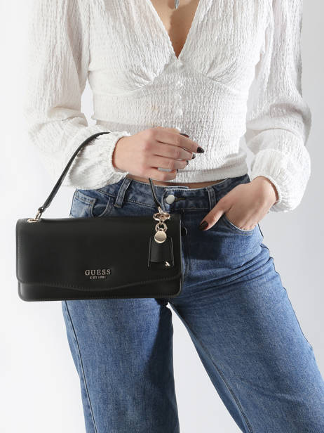 Cross Body Tas Eco Evaine Polyurethaan Guess Zwart eco evaine VG953520 ander zicht 1
