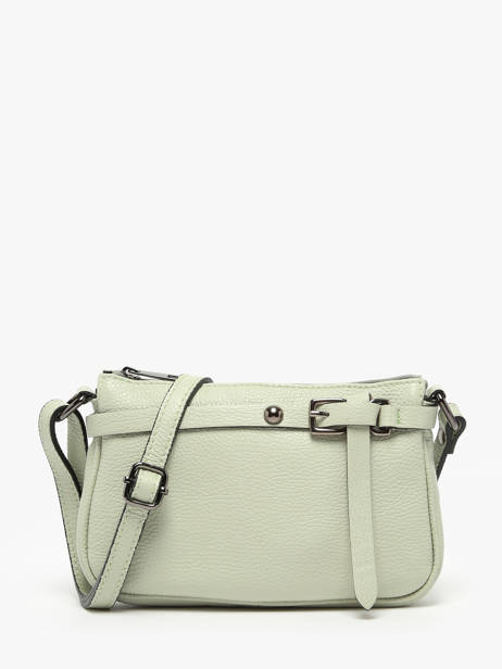Cross Body Tas Caviar Leder Milano Groen caviar G1421N