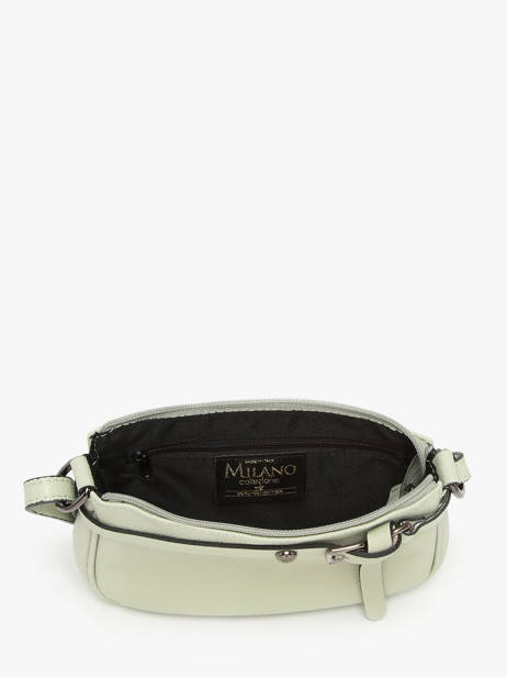 Cross Body Tas Caviar Leder Milano Groen caviar G1421N ander zicht 3
