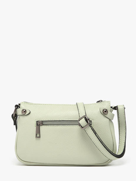 Cross Body Tas Caviar Leder Milano Groen caviar G1421N ander zicht 4