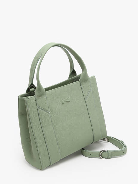 Handtas Breda Leder Nathan baume Groen mondrian 2 ander zicht 2