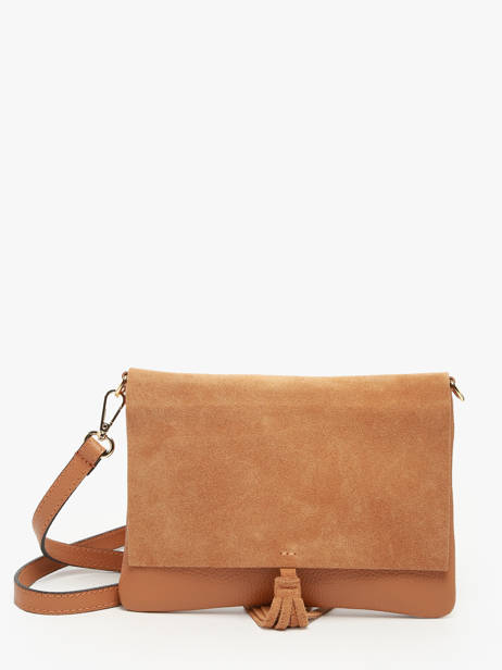 Cross Body Tas Velvet Caviar Leder Milano Bruin velvet caviar VC24114