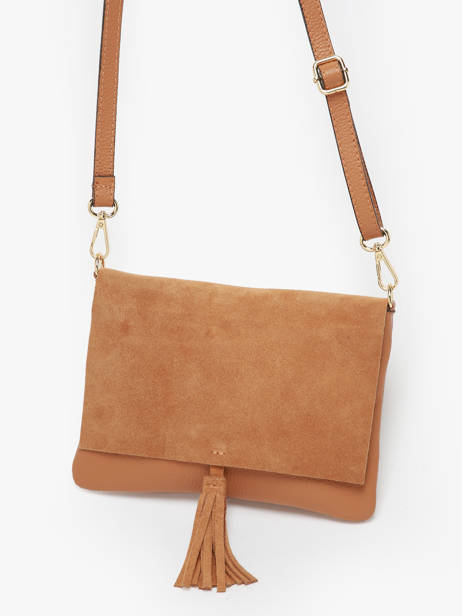 Cross Body Tas Velvet Caviar Leder Milano Bruin velvet caviar VC24114 ander zicht 2