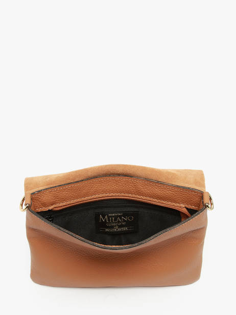 Cross Body Tas Velvet Caviar Leder Milano Bruin velvet caviar VC24114 ander zicht 3