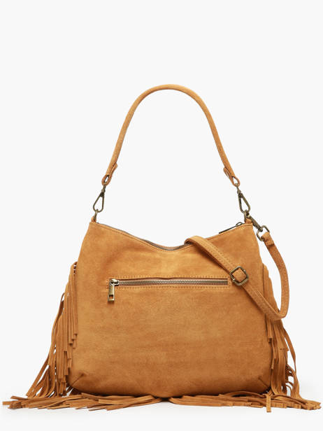 Cross Body Tas Velvet Leder Milano Bruin velvet VE241117 ander zicht 5