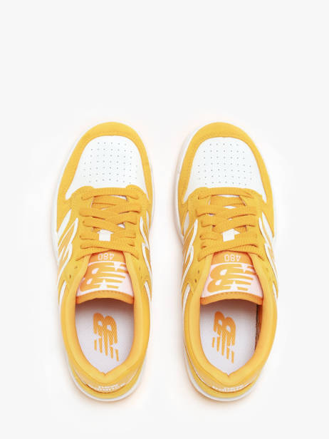 Sneakers 480 Uit Leder New balance Geel men BB480LWA ander zicht 4