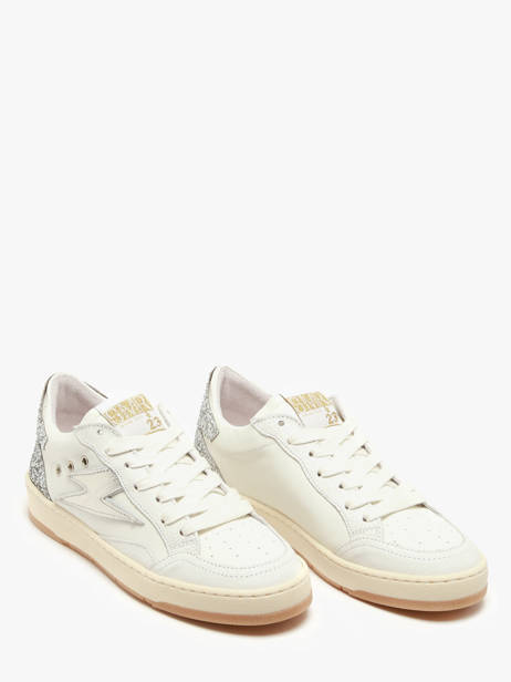Sneakers Danny Uit Leder Semerdjian Wit women DANNY657 ander zicht 2
